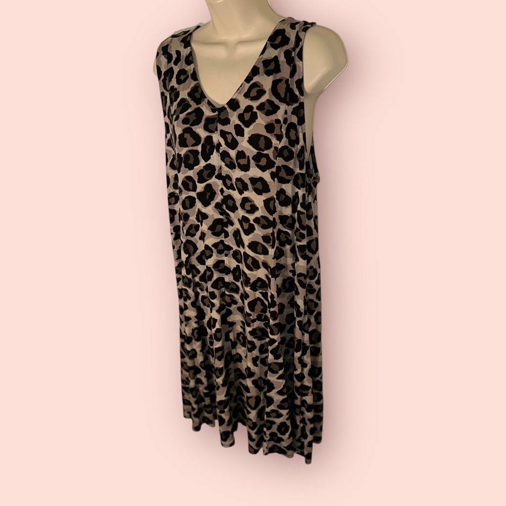 NWT Premise (XL) 🥳 2/$15 OR 3/$20 🥳 Brand New Neutral Cheetah Print Dress - Picture 3 of 6